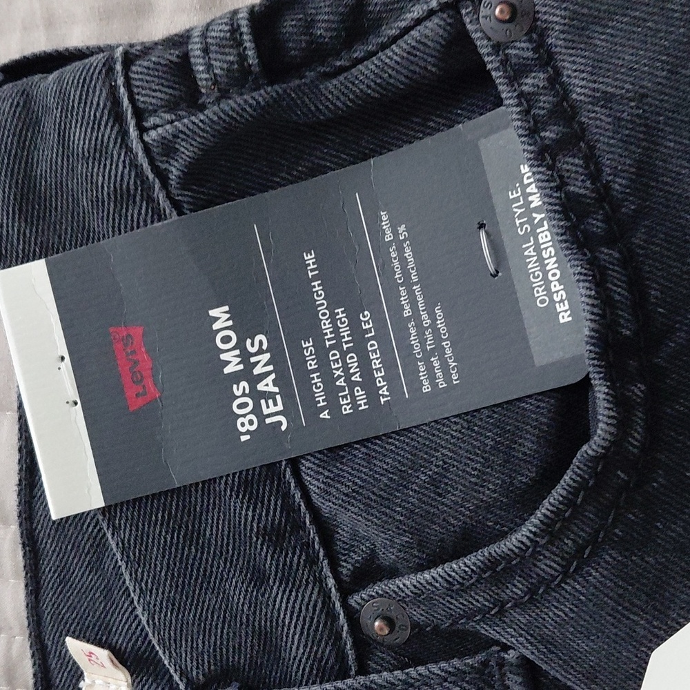 Levi's 80s Mom Jeans Stonewash Sz 2 Nwt - Picture 6 of 10